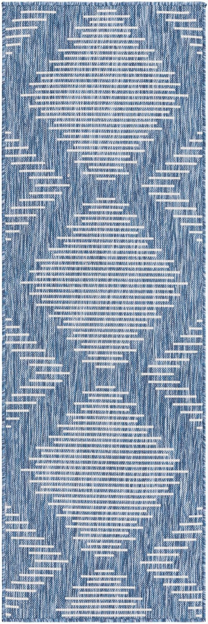  2' x 6'  Washable Modern Indoor / Outdoor Runner Rug