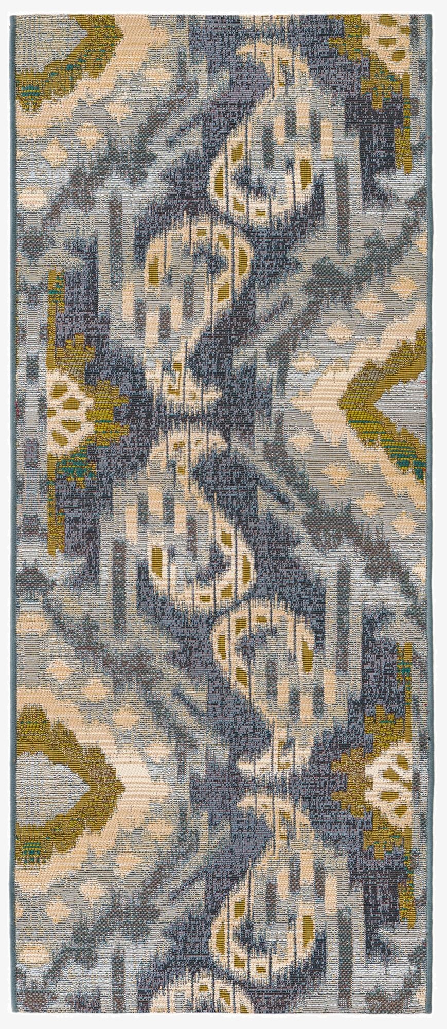  2' x 5'  Washable Modern Indoor / Outdoor Runner Rug