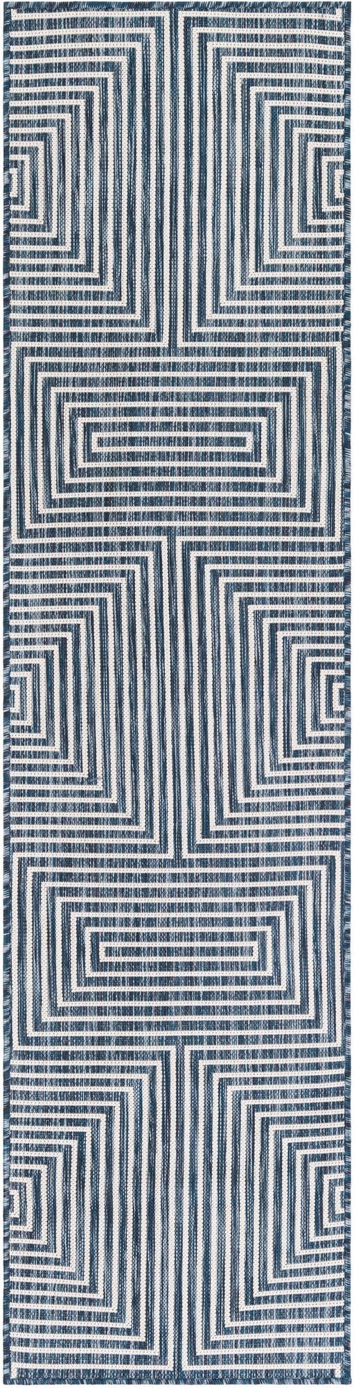  2' x 8'  Washable Modern Indoor / Outdoor Runner Rug