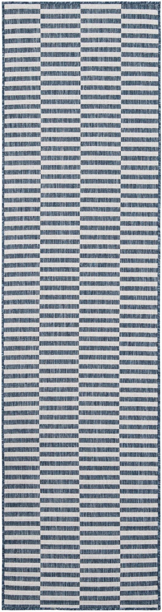  2' 7 x 10'  Washable Ribbon Indoor / Outdoor Runner Rug