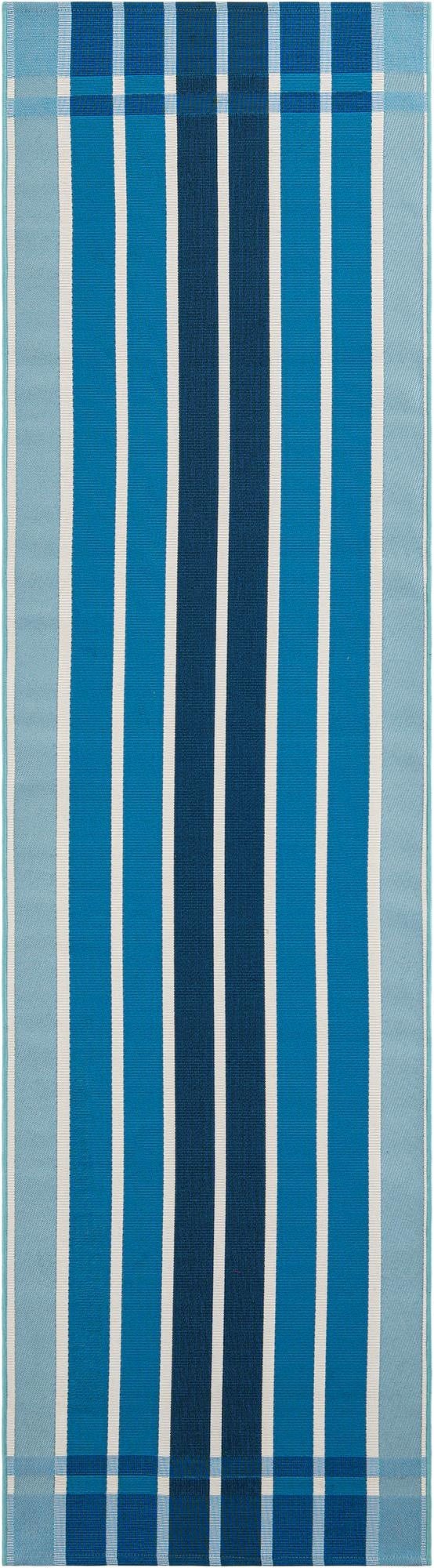  2' 7 x 10'  Washable Ribbon Indoor / Outdoor Runner Rug