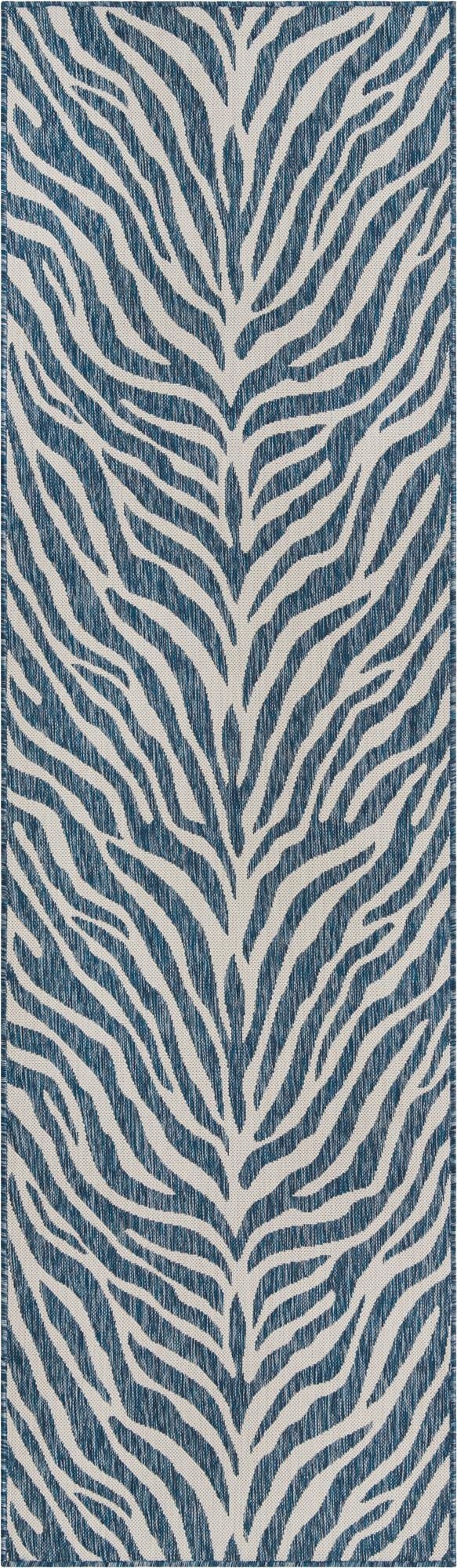  2' 7 x 10'  Washable Safari Indoor / Outdoor Runner Rug