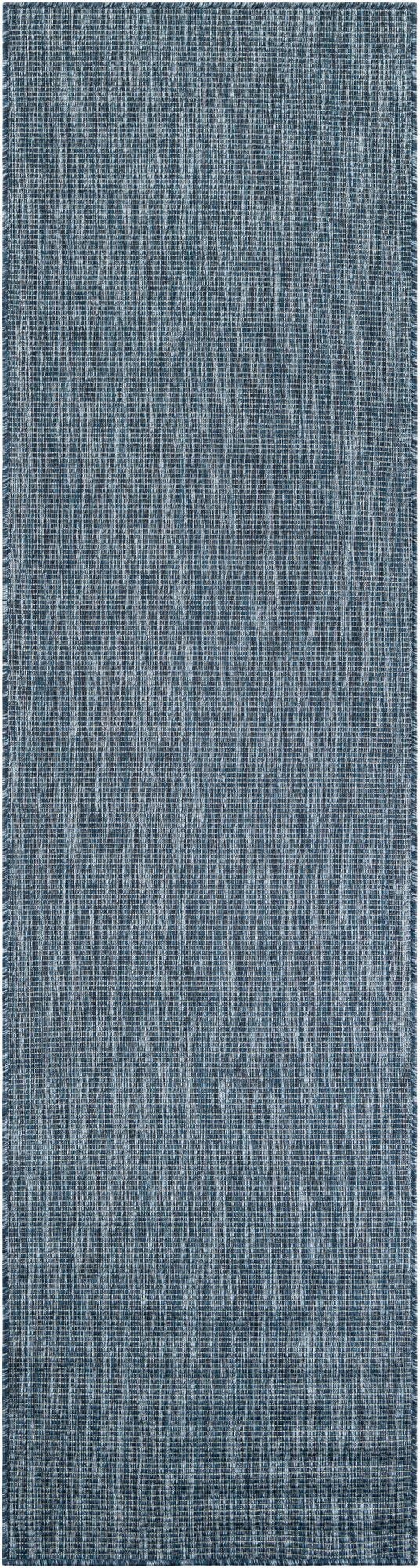  2' 7 x 10'  Washable Solid Indoor / Outdoor Runner Rug