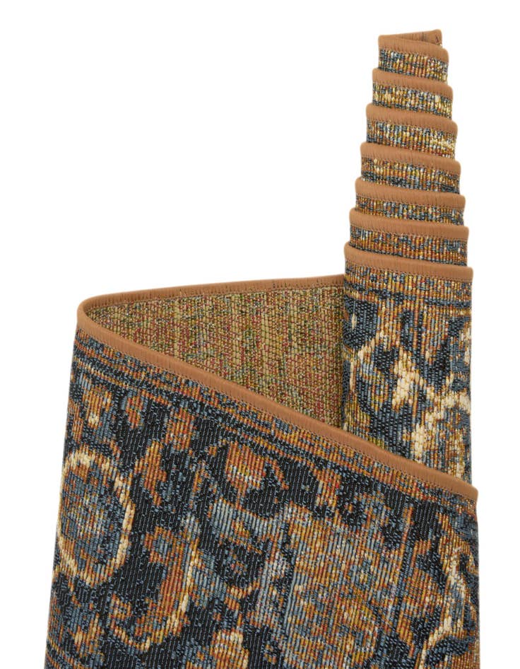 Detail image of  2' 7 x 5' 3  Washable Traditional Indoor / Outdoor Runner Rug