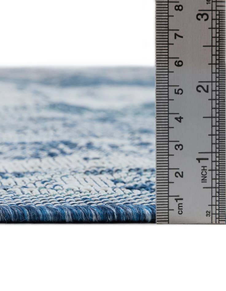 Detail image of  2' 7 x 12'  Washable Traditional Indoor / Outdoor Runner Rug