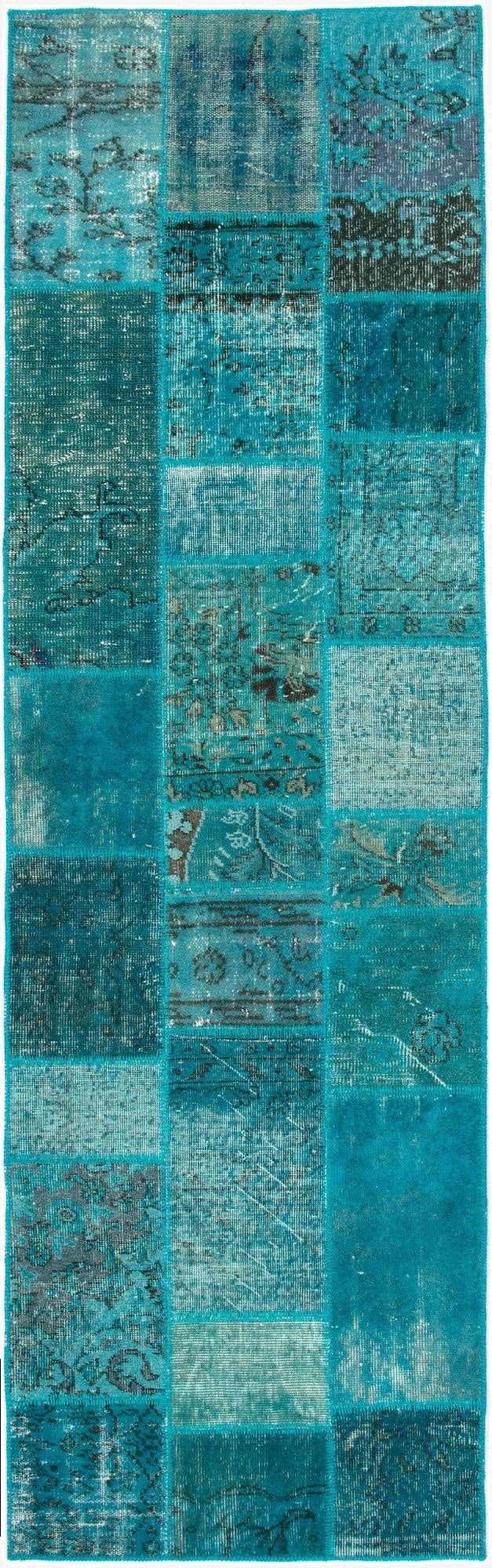  2' 10 x 9' 4 Patchwork Runner Rug