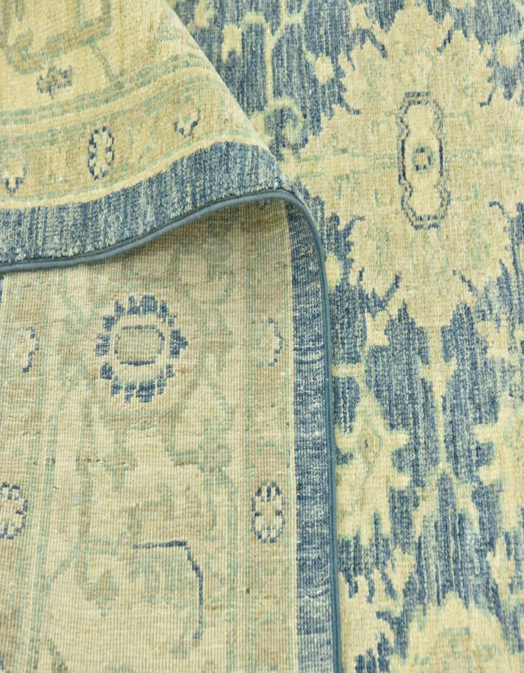 Detail image of  5' 1 x 10'  Hand Knotted Peshawar Ziegler Runner Rug