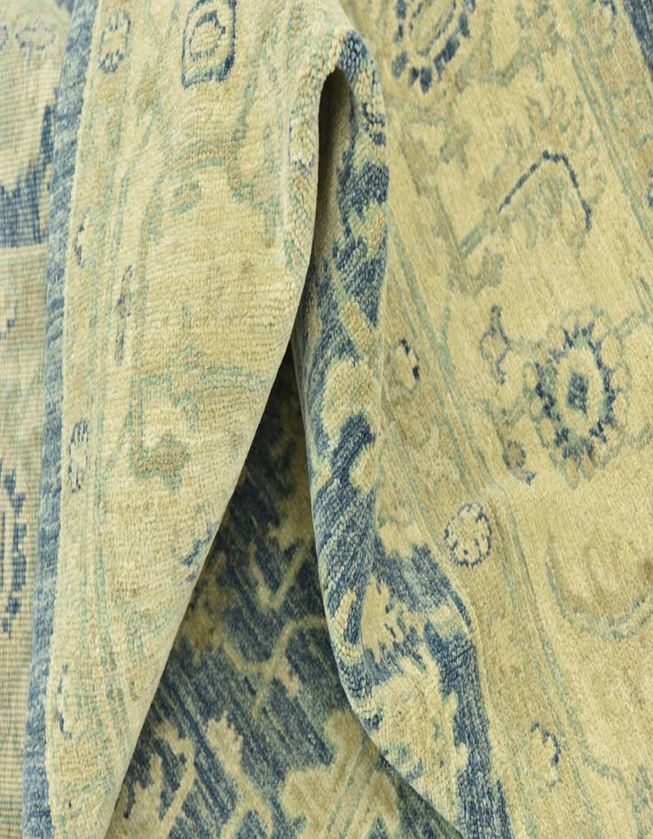 Detail image of  5' 1 x 10'  Hand Knotted Peshawar Ziegler Runner Rug