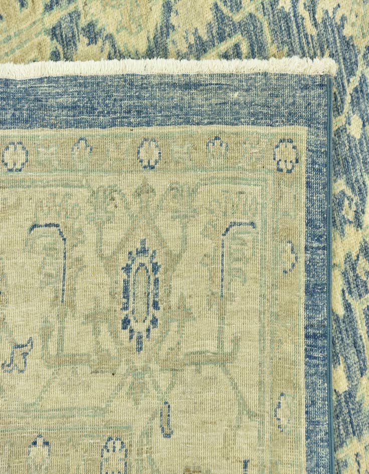 Detail image of  5' 1 x 10'  Hand Knotted Peshawar Ziegler Runner Rug