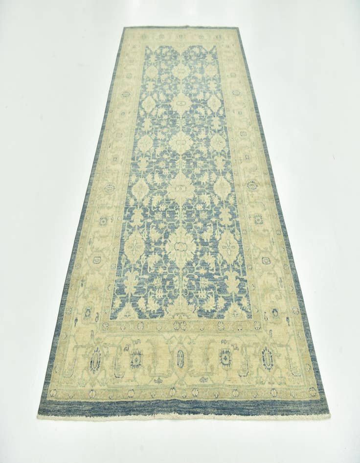 Detail image of  5' 1 x 10'  Hand Knotted Peshawar Ziegler Runner Rug