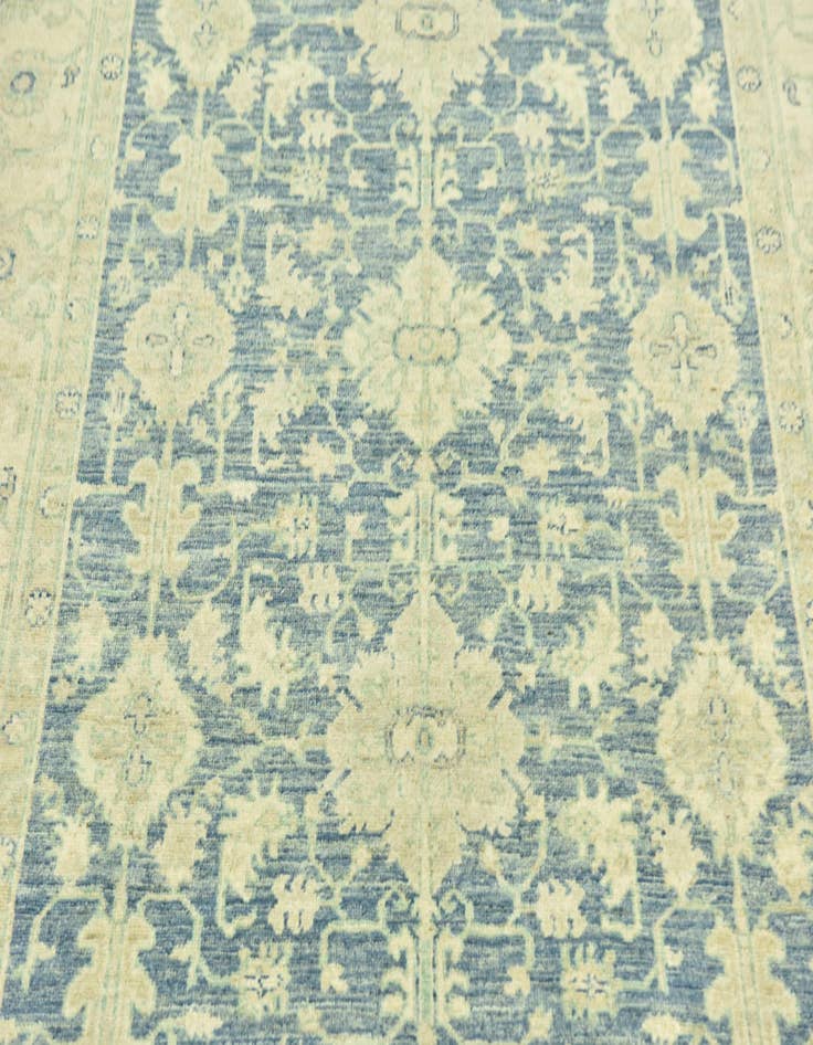 Detail image of  5' 1 x 10'  Hand Knotted Peshawar Ziegler Runner Rug