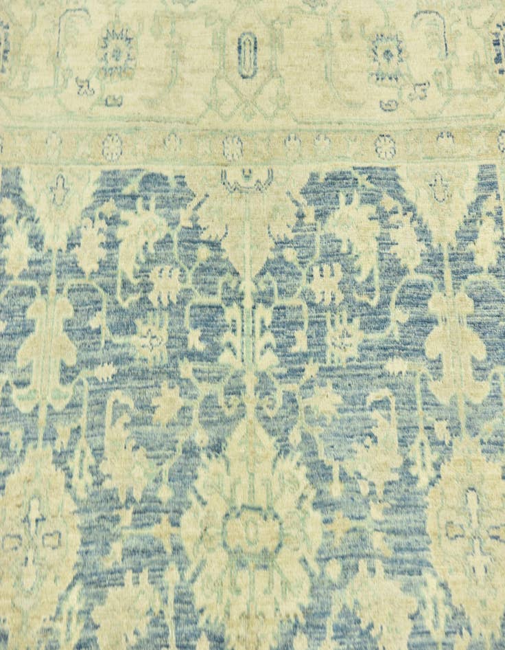 Detail image of  5' 1 x 10'  Hand Knotted Peshawar Ziegler Runner Rug