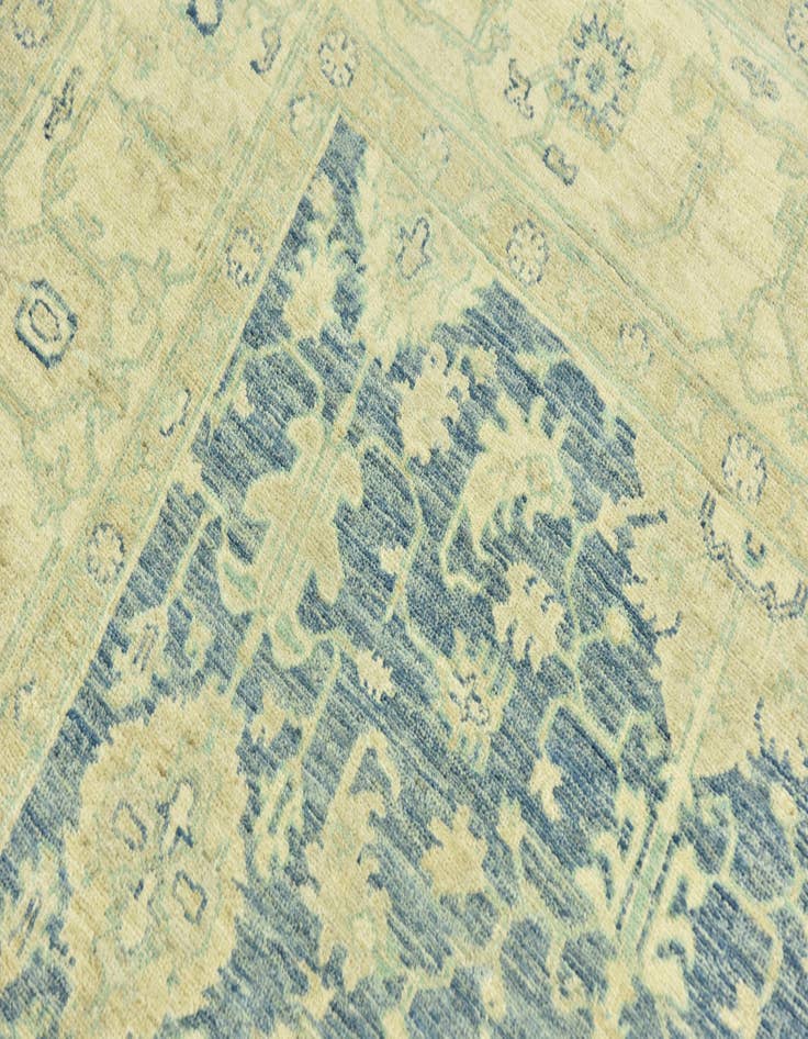 Detail image of  5' 1 x 10'  Hand Knotted Peshawar Ziegler Runner Rug