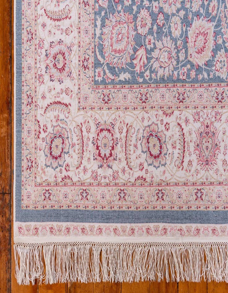 Detail image of  2' 7 x 9' 10 Qom Bamboo Silk Runner Rug
