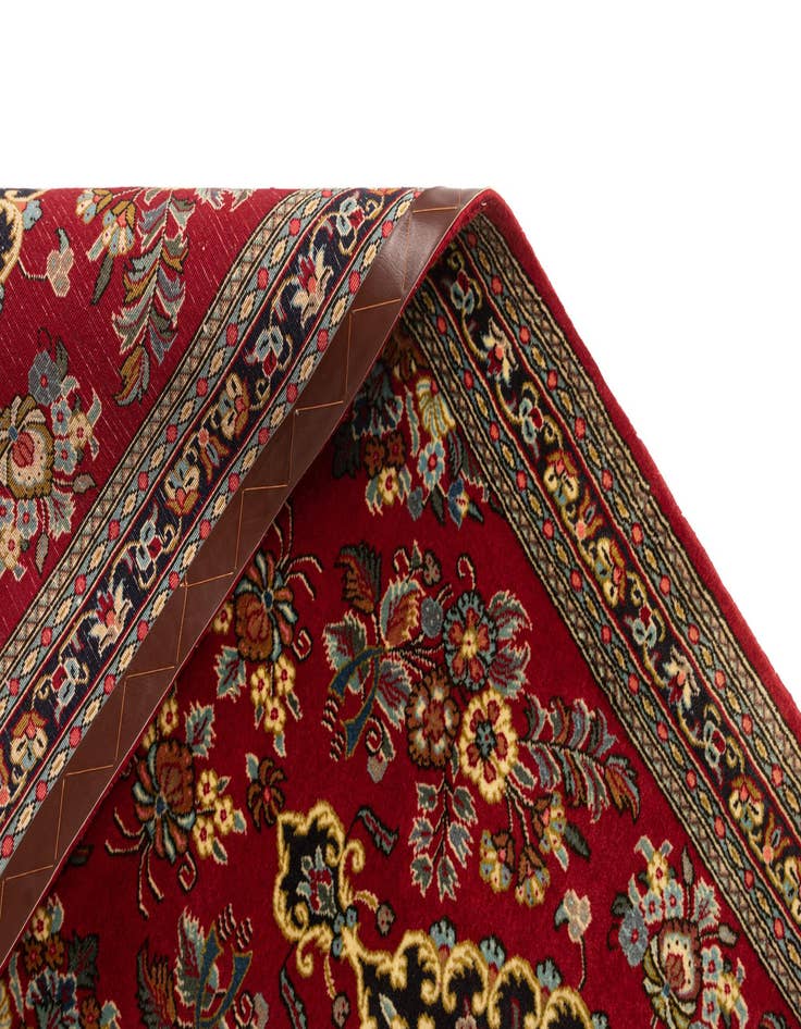 Detail image of  2' 7 x 6' 9  Hand Knotted Qom Persian Runner Rug