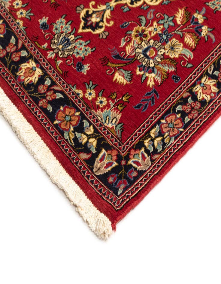 Detail image of  2' 7 x 7' 3  Hand Knotted Qom Persian Runner Rug