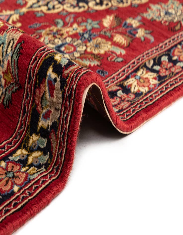 Detail image of  2' 7 x 7' 3  Hand Knotted Qom Persian Runner Rug