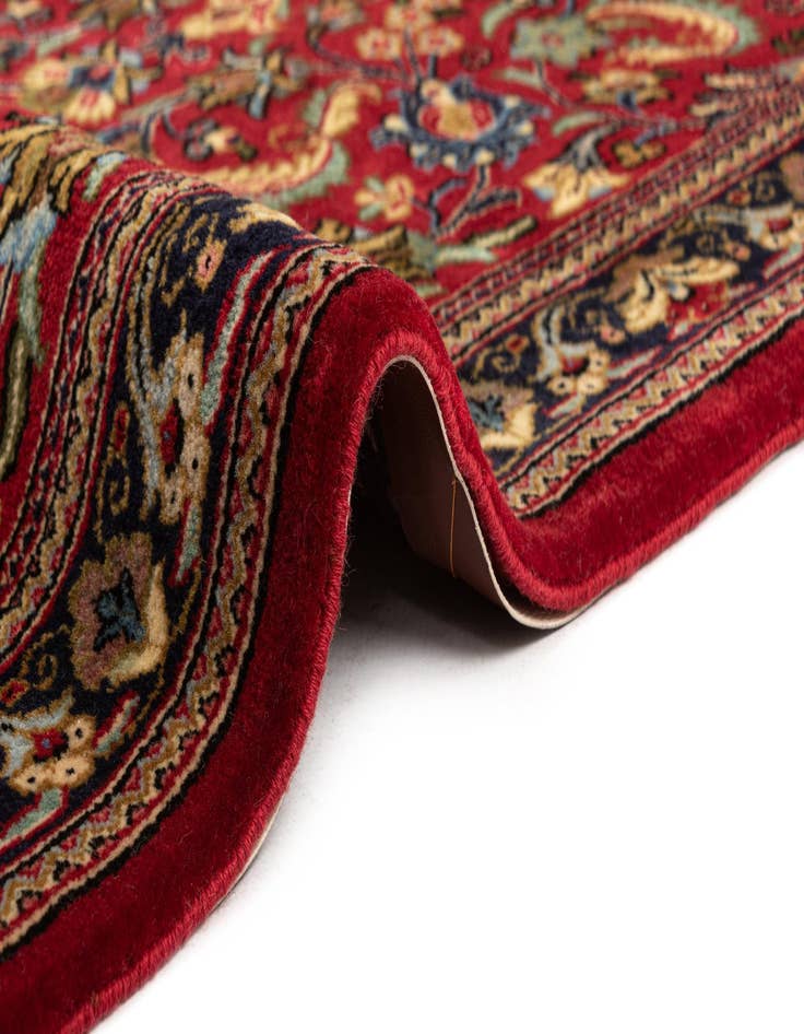 Detail image of  2' 9 x 6' 9  Hand Knotted Qom Persian Runner Rug