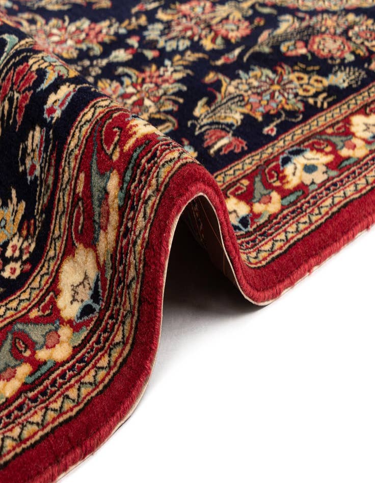 Detail image of  2' 11 x 13' 5  Hand Knotted Qom Persian Runner Rug