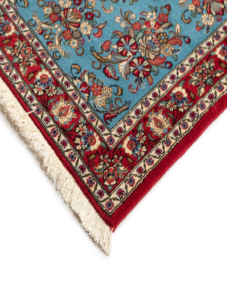 Detail image of  2' 8 x 12' 10  Hand Knotted Qom Persian Runner Rug