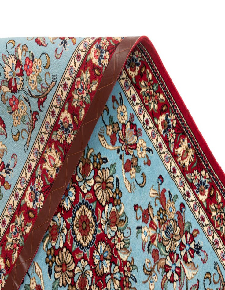 Detail image of  2' 8 x 12' 10  Hand Knotted Qom Persian Runner Rug