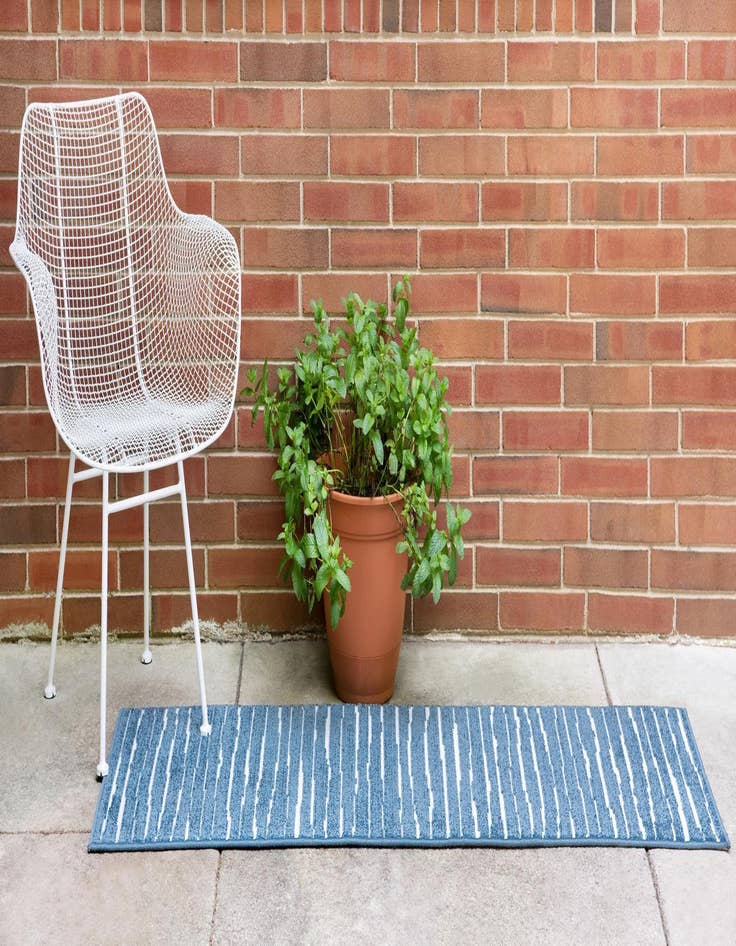 Detail image of  2' x 8'  Washable Sabrina Soto Ola Indoor / Outdoor Runner Rug