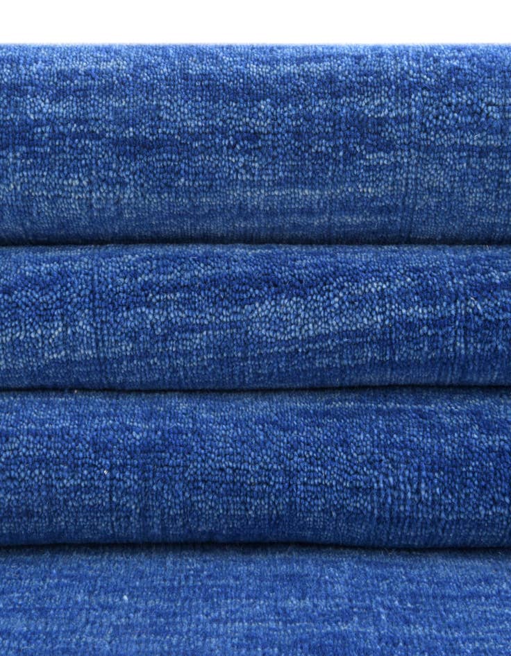 Detail image of  2' 7 x 6' 7 Solid Gabbeh Wool Runner Rug