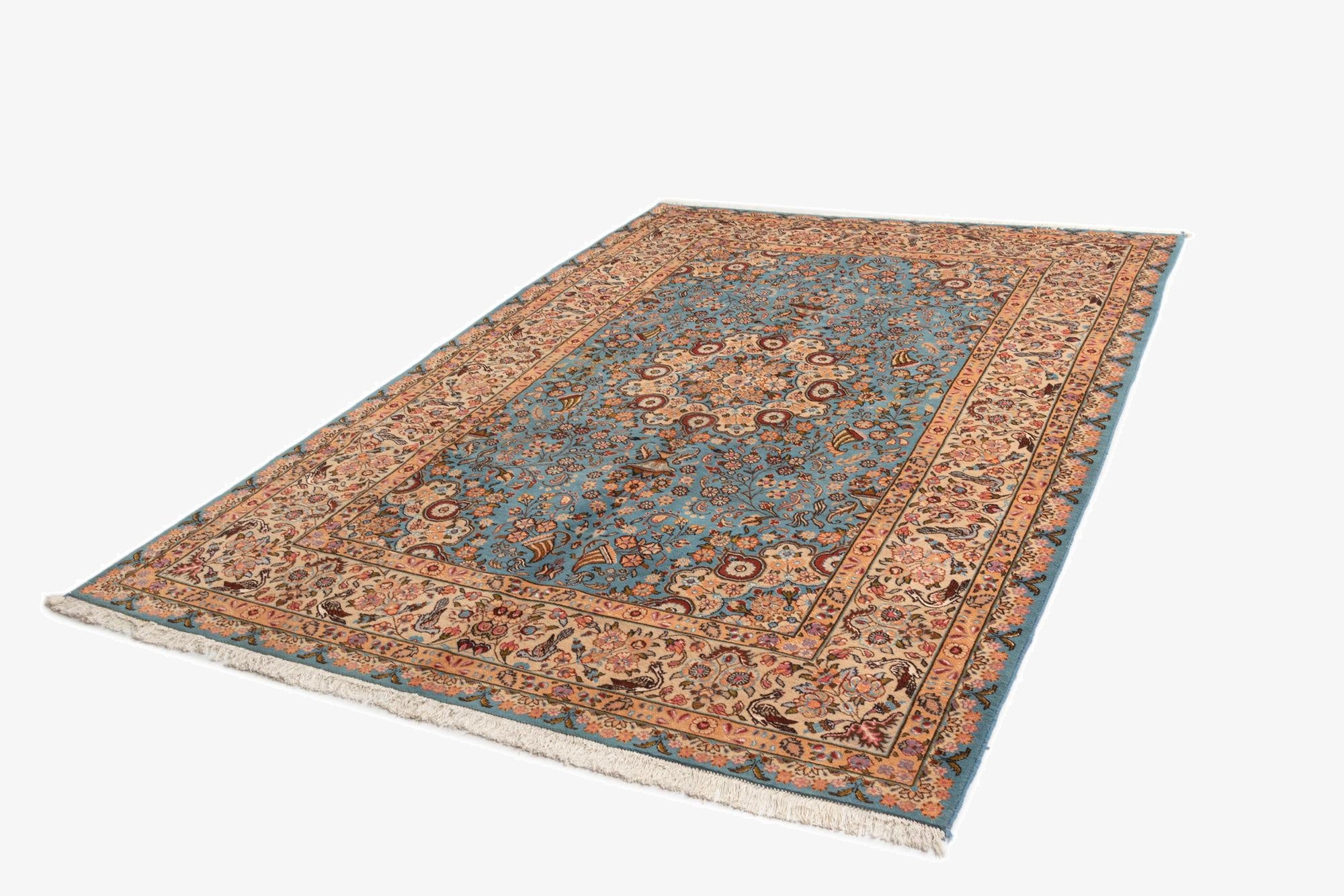  6' 8 x 9' 9 Tabriz Wool Runner Rug