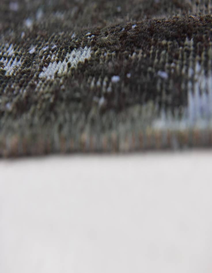 Detail image of  5' 3 x 9' 6  Hand Knotted Ultra Vintage Persian Wool Runner Rug