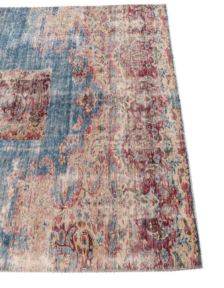 Detail image of  4' 9 x 9' 4  Hand Knotted Ultra Vintage Persian Wool Runner Rug
