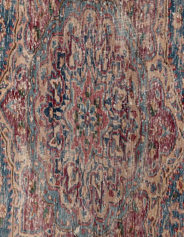 Detail image of  4' 9 x 9' 4  Hand Knotted Ultra Vintage Persian Wool Runner Rug