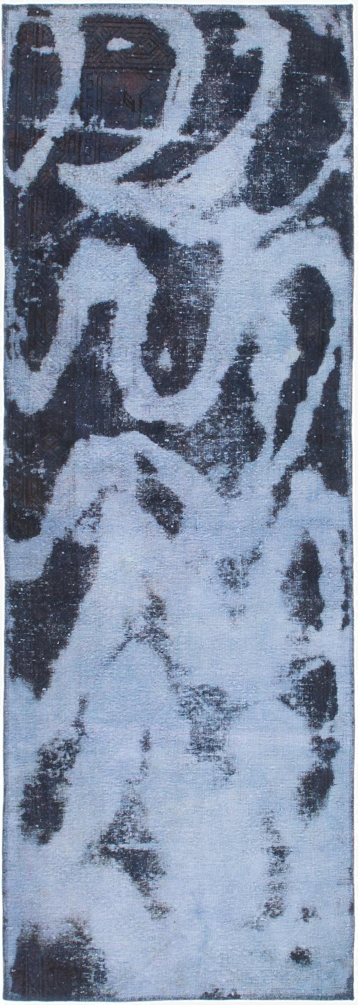  3' 2 x 9' 4  Hand Knotted Ultra Vintage Persian Wool Runner Rug