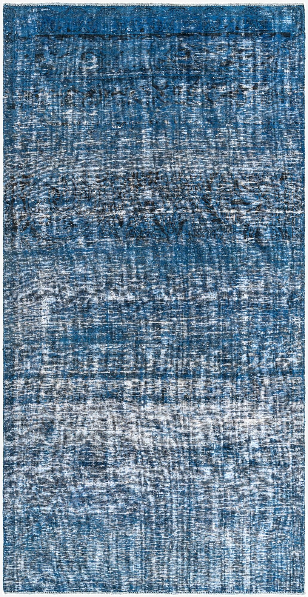  5' 8 x 11' 1  Hand Knotted Ultra Vintage Persian Wool Runner Rug