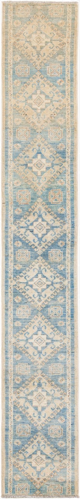  1' 9 x 11' 7  Hand Knotted Ultra Vintage Persian Wool Runner Rug