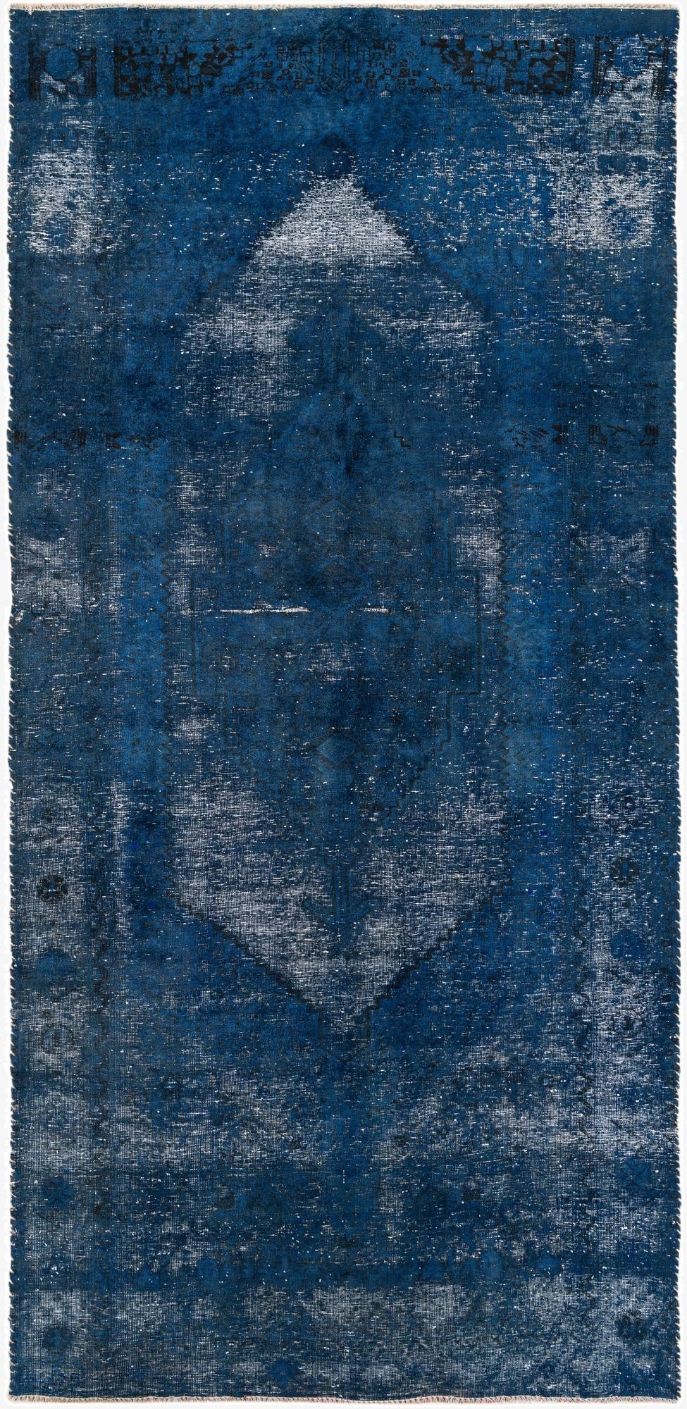  4' 9 x 9' 10  Hand Knotted Ultra Vintage Persian Wool Runner Rug