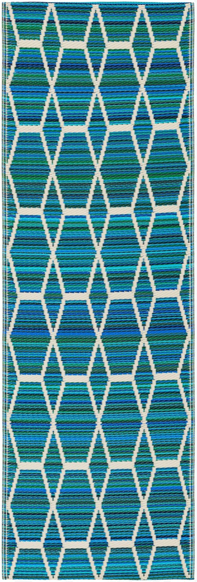  2' x 6'  Washable Vista Breeze Indoor / Outdoor Runner Rug