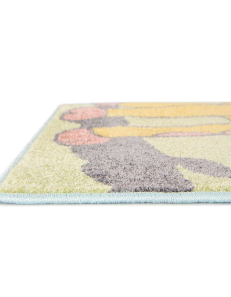 Detail image of  2' 2 x 5' 1 Giraffe Whimsy Kids Runner Rug