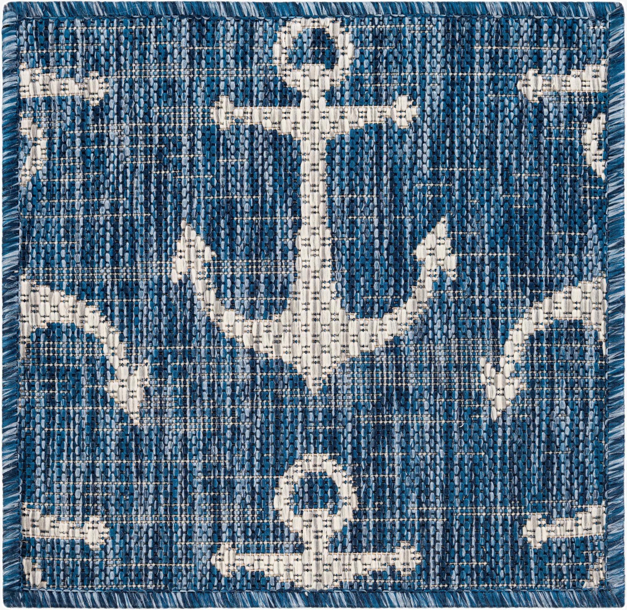  1' 4 x 1' 4  Washable Coastal Indoor / Outdoor Sample Rug