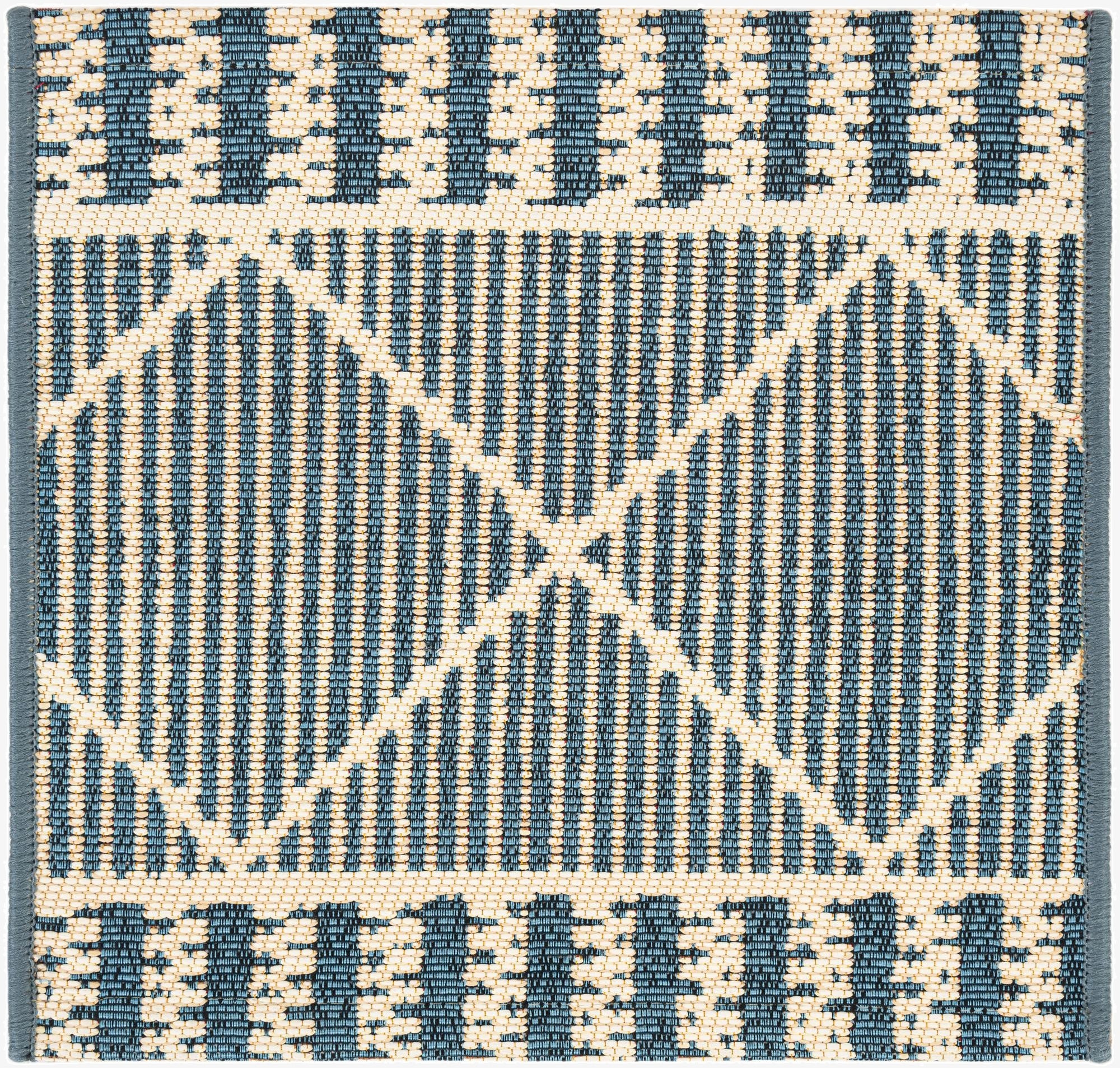  1' 4 x 1' 4  Washable Lattice Indoor / Outdoor Sample Rug