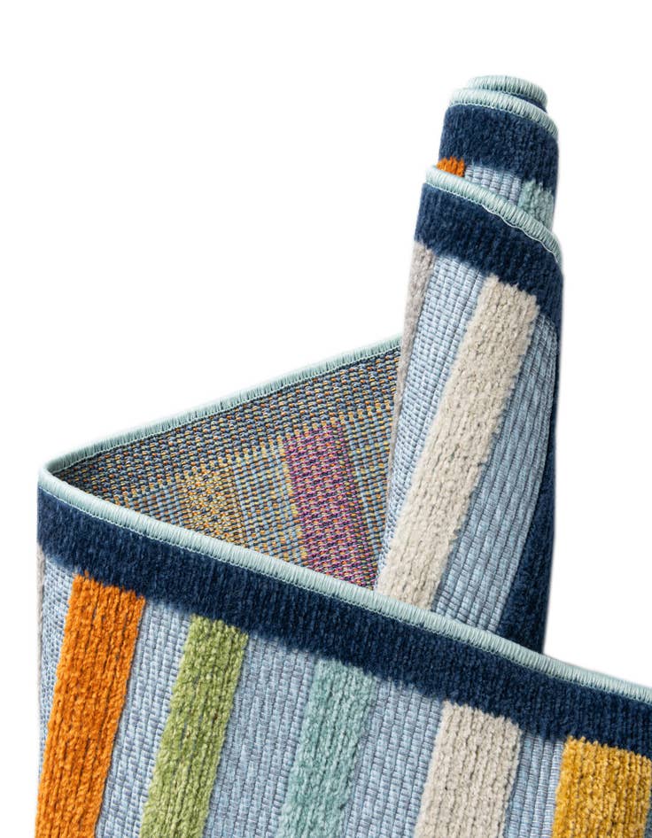 Detail image of  5' 3 x 5' 3  Washable Aruba Indoor / Outdoor Square Rug