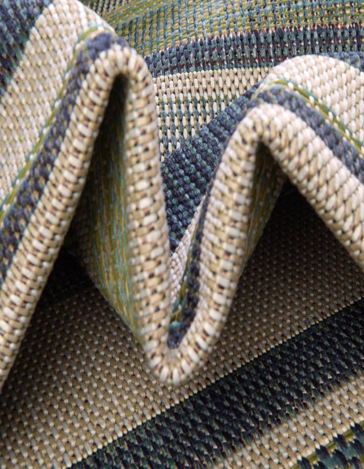 Detail image of  5' 3 x 5' 3  Washable Baja Indoor / Outdoor Square Rug