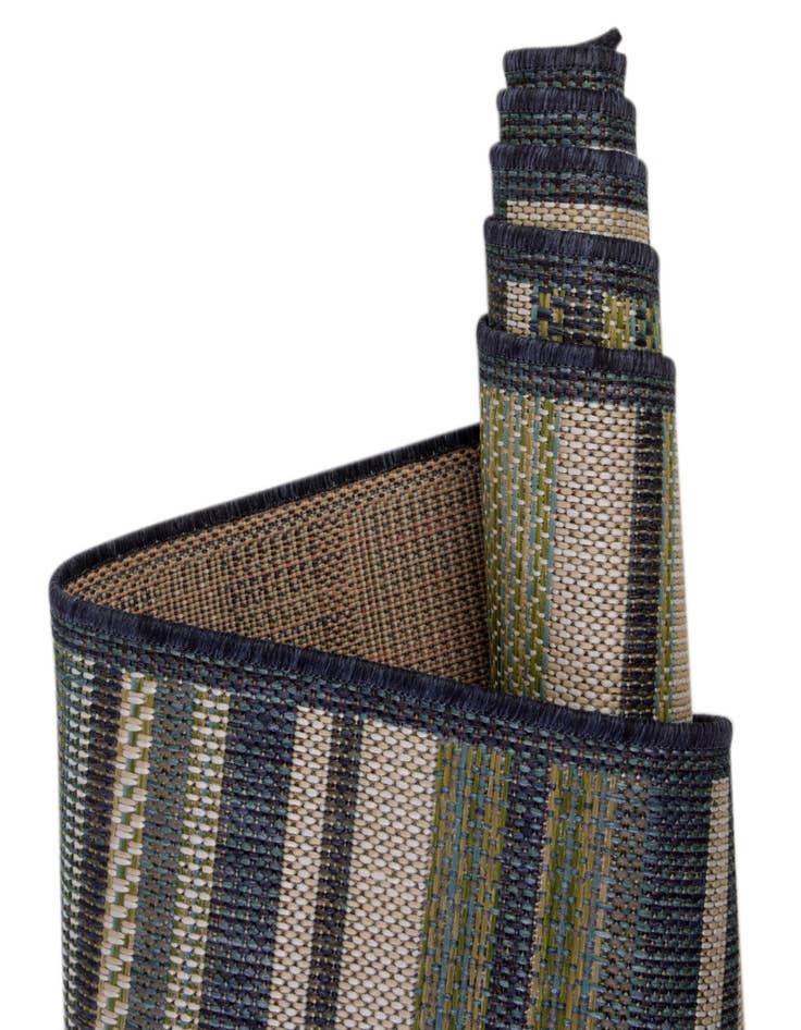 Detail image of  5' 3 x 5' 3  Washable Baja Indoor / Outdoor Square Rug