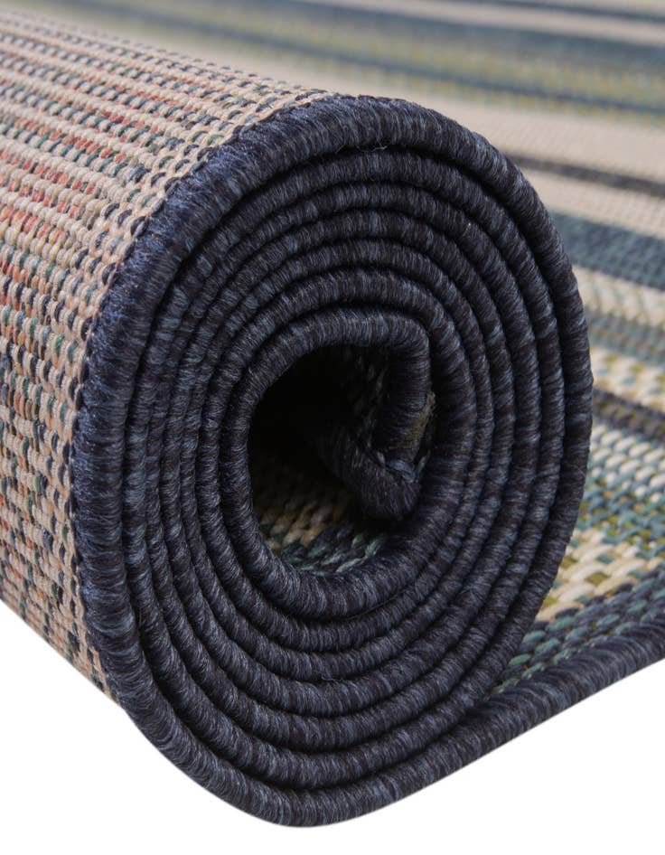 Detail image of  5' 3 x 5' 3  Washable Baja Indoor / Outdoor Square Rug