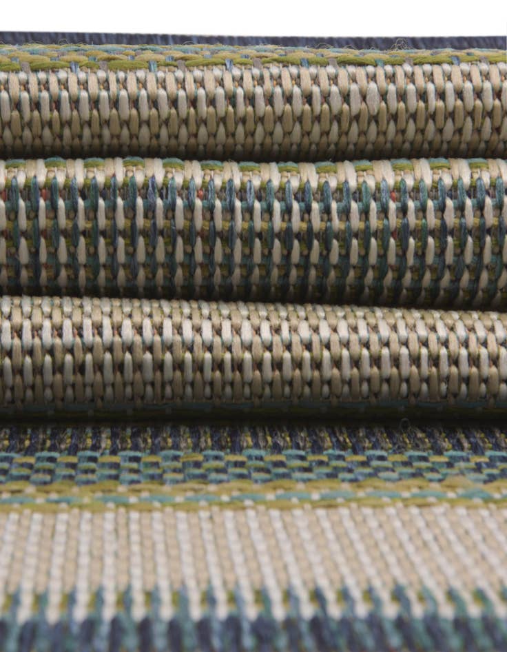 Detail image of  5' 3 x 5' 3  Washable Baja Indoor / Outdoor Square Rug