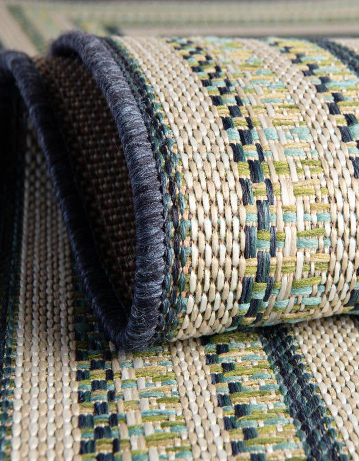 Detail image of  7' 10 x 7' 10  Washable Baja Indoor / Outdoor Square Rug