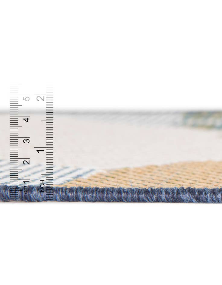 Detail image of  10' x 10'  Washable Baja Indoor / Outdoor Square Rug