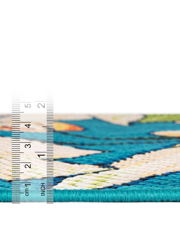 Detail image of  10' x 10'  Washable Baja Indoor / Outdoor Square Rug