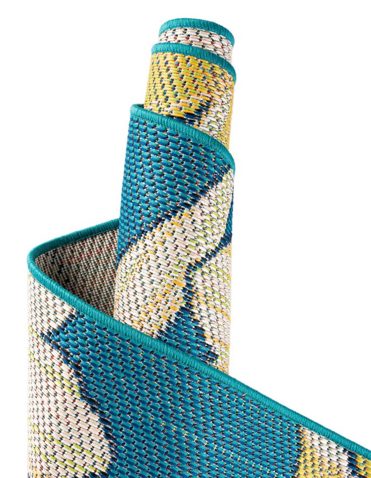 Detail image of  10' x 10'  Washable Baja Indoor / Outdoor Square Rug