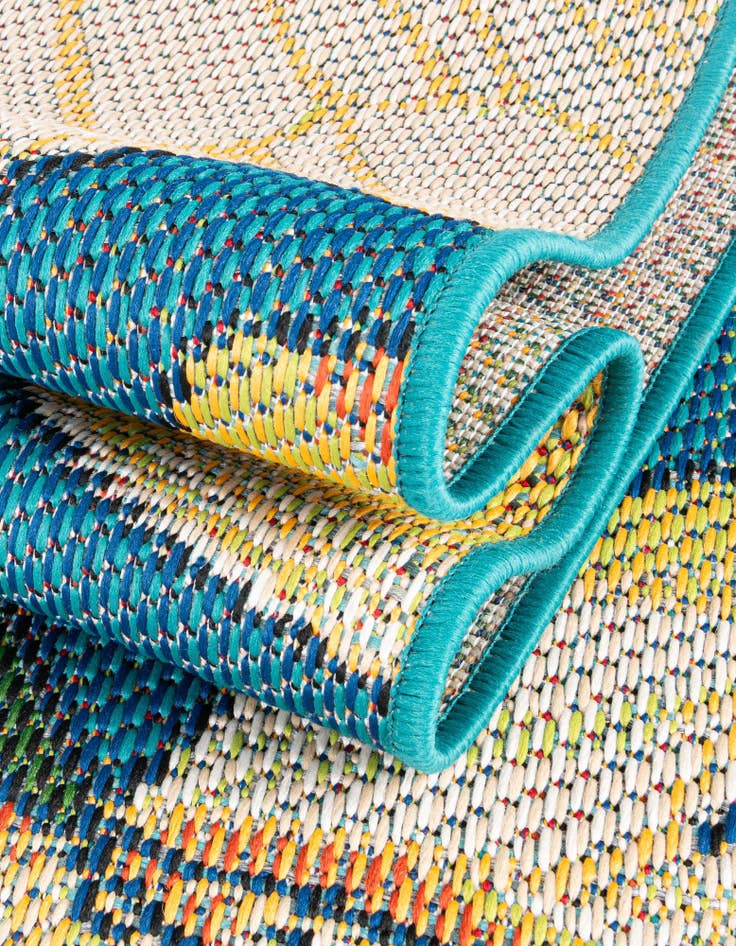 Detail image of  10' x 10'  Washable Baja Indoor / Outdoor Square Rug