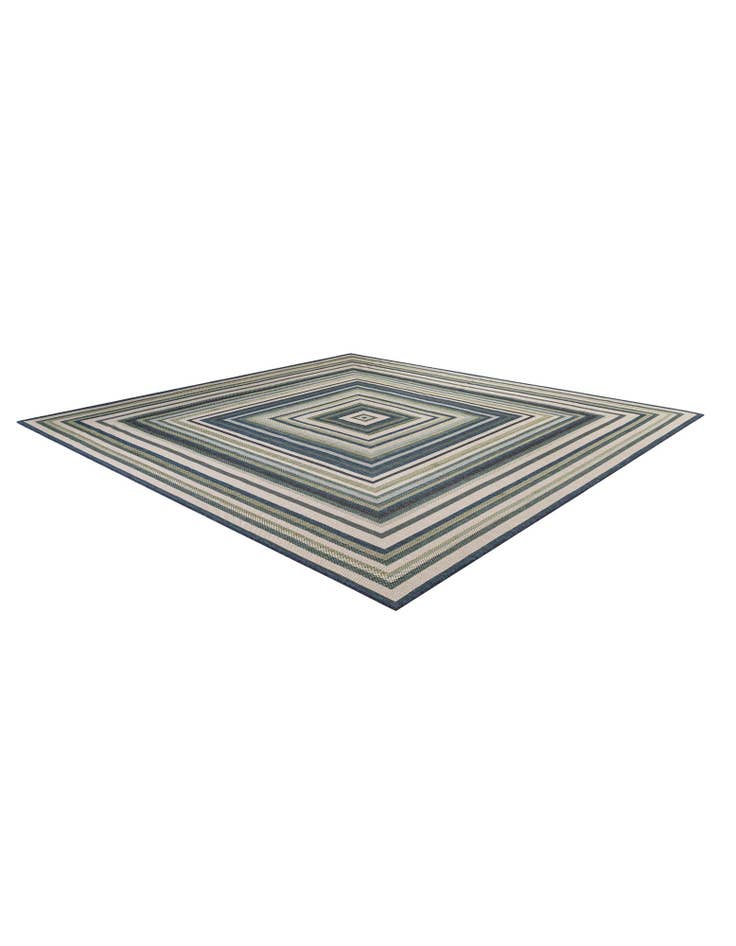 Detail image of  12' x 12'  Washable Baja Indoor / Outdoor Square Rug